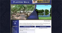 Desktop Screenshot of planterswalkhoa.com